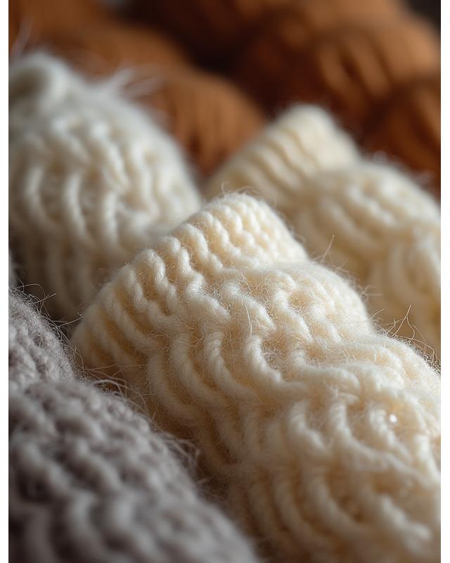 Gemütlicher Wollpullover in Naturtönen